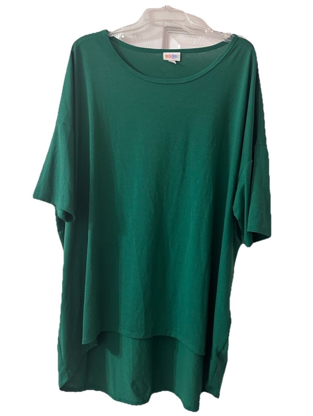 LuLaRoe Women's Size 3XL Green High-Low Tunic Top Great Condition Comfy